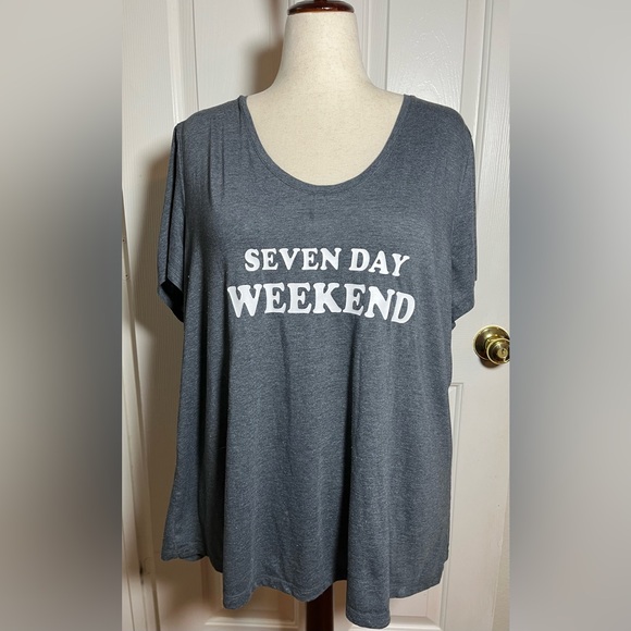 Lane Bryant Tops - Lane Bryant “Seven Day Weekend” Graphic Tee